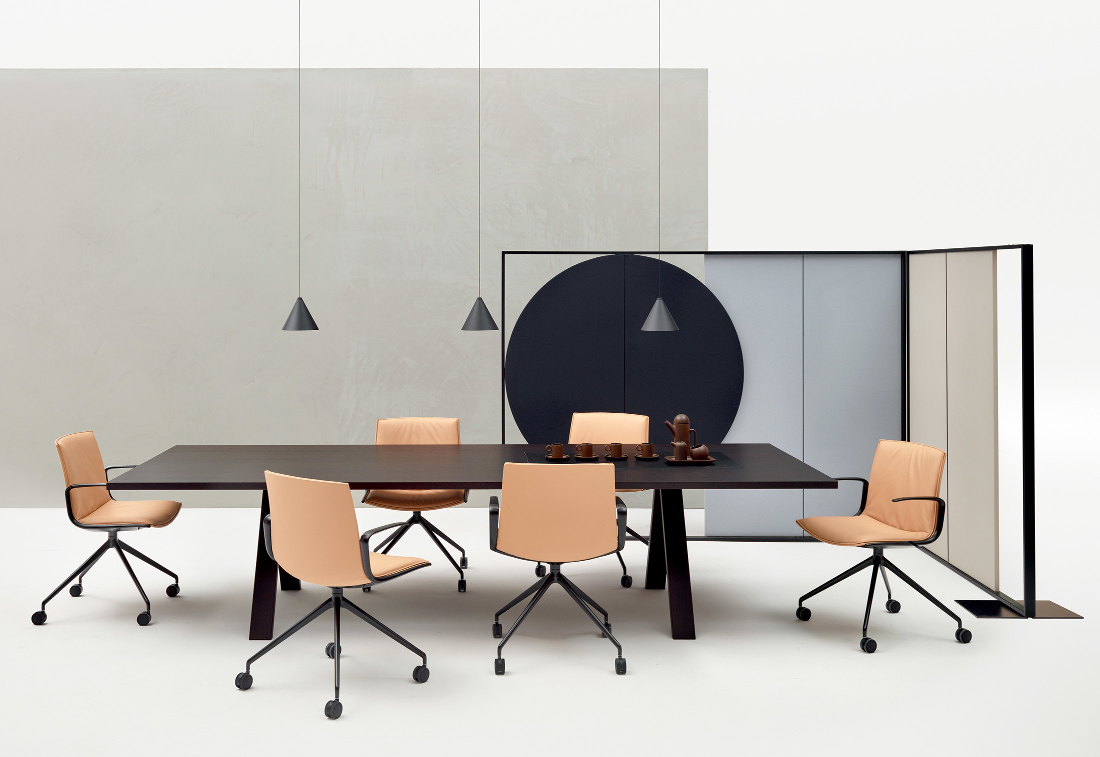 会议台|实木会议台|办公家具|设计师家具|交叉会议台